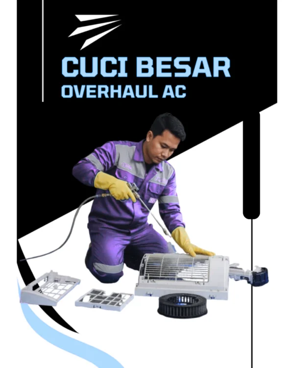 Cuci Besar / Overhaul AC Profesional