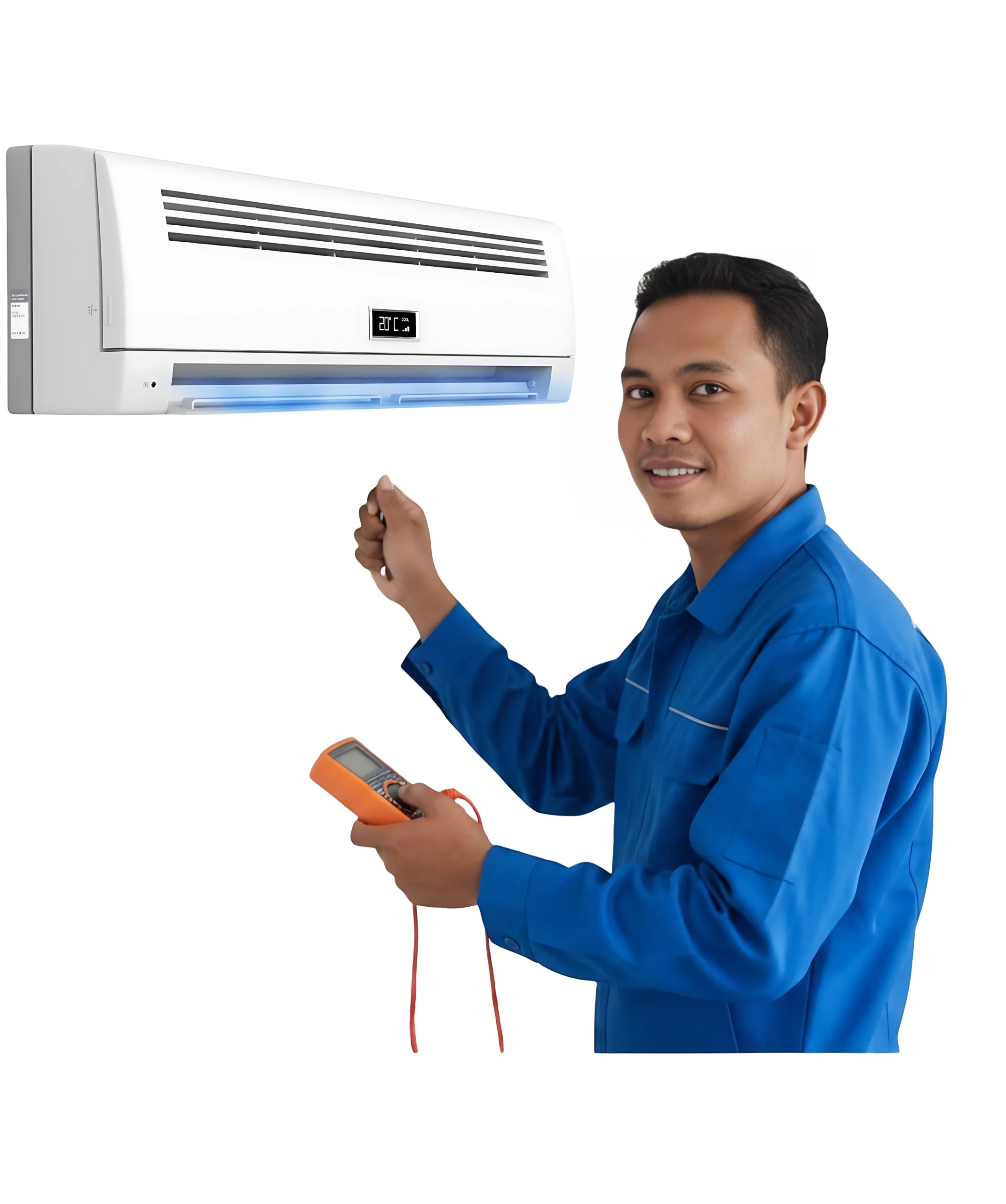 teknisi acnusacare memberikan semangat